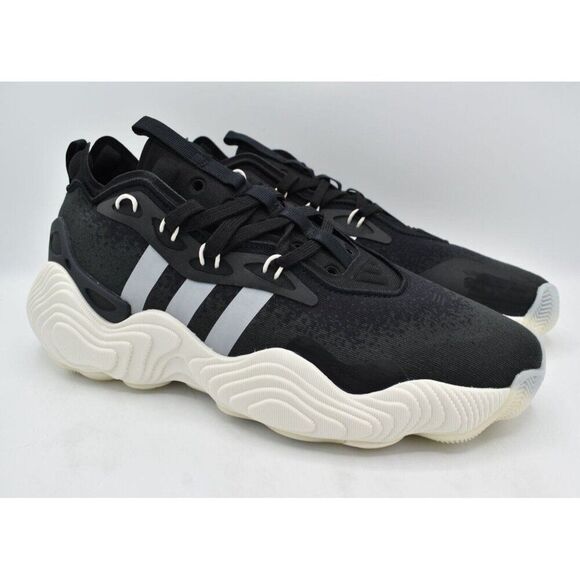 Adidas Mens Size 9 Trae Young 3 Black White Carbon Basketball Shoes Sneakers - Picture 3 of 11